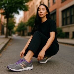 New Balance Running 635 Grey & Purple Size 10